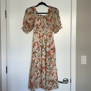1 State Floral Maxi Dress